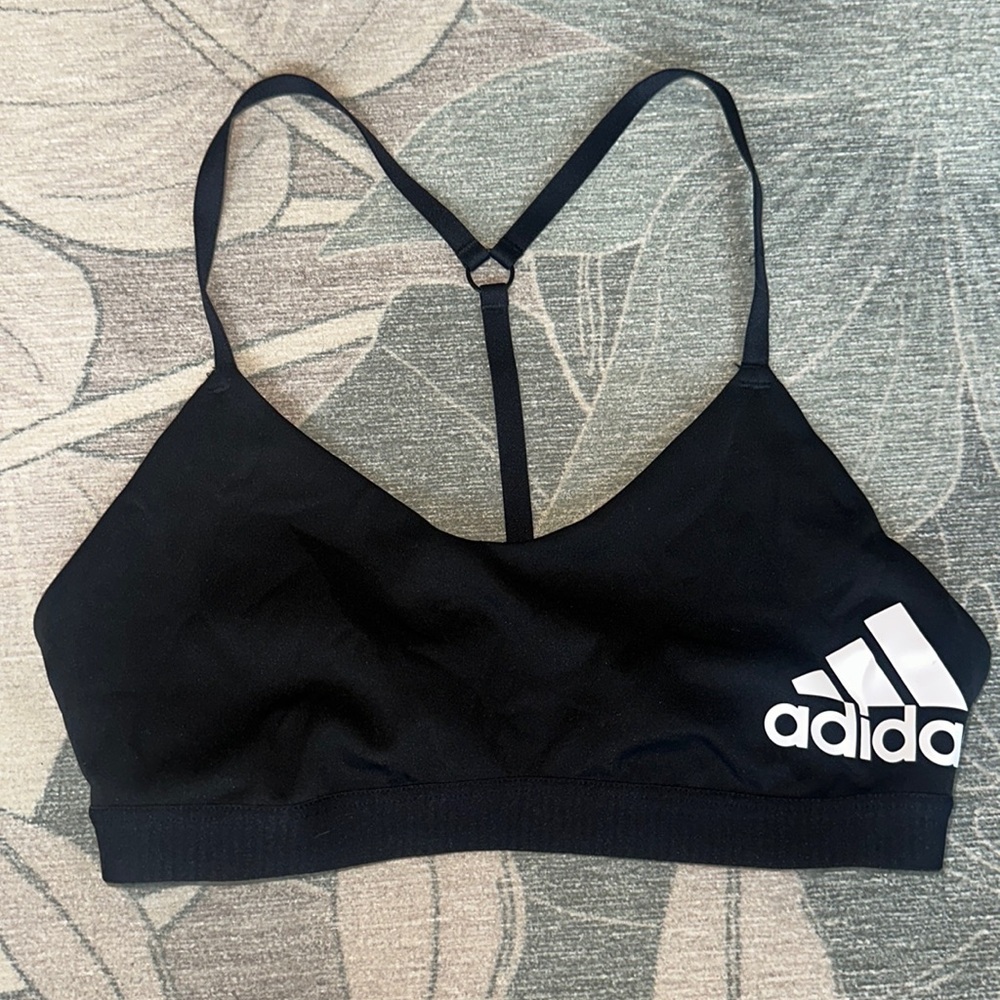 ADIDAS youth sports bra - Sz Youth Large. Worn once. Excellent condition - cute!